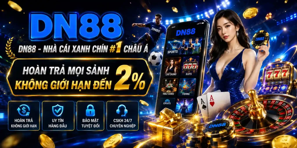 DN88 hoàn thua không giới hạn đến 2%