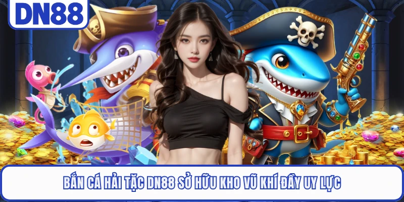 Bắn Cá Hải Tặc DN88 - Săn Boss Khủng Nhận Thưởng Hấp Dẫn 3 Bắn cá hải tặc DN88 sở hữu kho vũ khí đầy uy lực