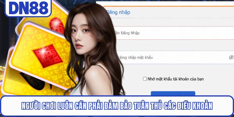 Đăng Nhập DN88 3 Người chơi luôn cần phải đảm bảo tuân thủ các điều khoản